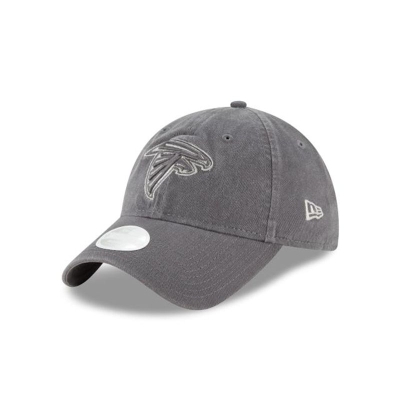 Grey Atlanta Falcons Hat - New Era NFL Preferred Pick 9TWENTY Adjustable Caps USA8694205